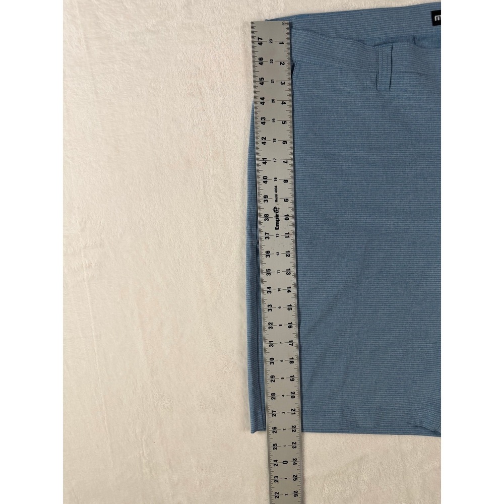 Travis Mathew Beck Golf Shorts Performance Stretch Poly Blend Blue Men's Size 40 - Picture 3 of 7